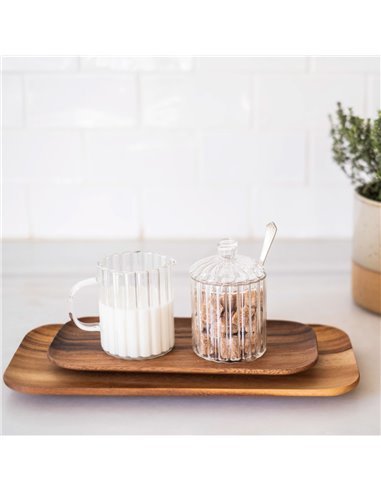 SET AZUCAR/LECHE, VIDRIO, Ø 7 x 11,5 cm