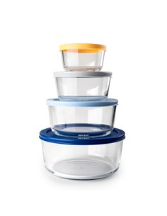 CONJUNTO DE 4 FIAMBRERAS REDONDOS