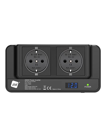 ADAPTADOR PORTÁTIL PARA VEHÍCULOS TRANSFORMADOR 12 V