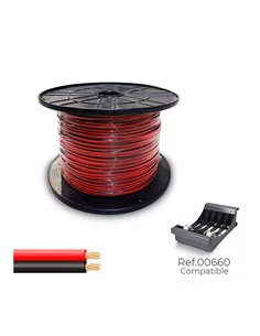 CABLE PARALELO 48V 2 x 1,00 mm² ROJO/NEGRO 400 m. ( BOBINA MEDIANA )