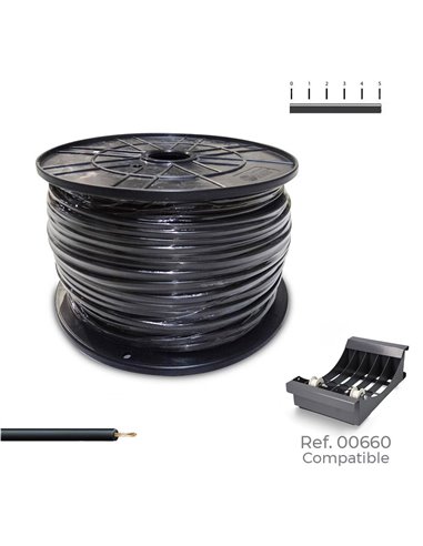 CABLECILLO H07Z1-K 2,50 mm² NEGRO, 400 m. ( BOBINA MEDIANA )