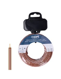 Carrete de cablecillo libre de halógenos H07Z1-K 6mm² color marrón (5m de longitud)