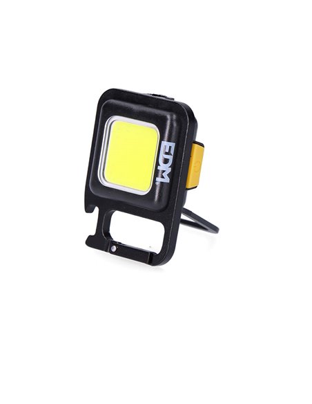 LINTERNA LLAVERO MULTIFUNCIONAL COB 6 W, MEDIDA 45 x 21,5 x 62 mm
