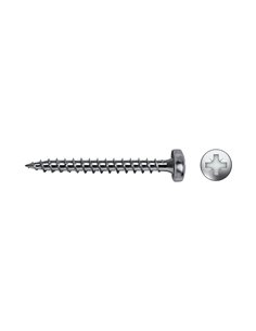 CAJA 500 UNID. TORNILLO MADERA VELOX B ROSCA COMPLETA ALOMADO IMPRONTA PZ2 Ø4,5 x 35 mm CINCADO