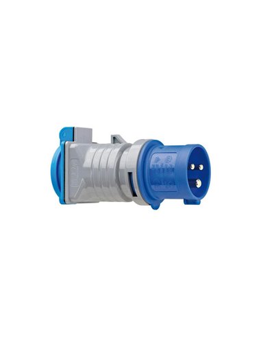CLAVIJA ADAPTADOR CETAC A BASE TIPO F 2P + T CON TAPA CEE (230V / 16A) IP44