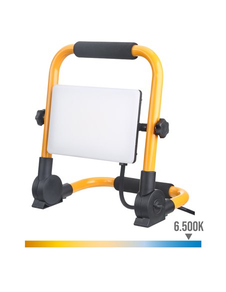 FOCO PROYECTOR LED CON PIE 50W 5400lm 6000K LUZ FRIA, 260,1 x 175,3 x 283,8 mm