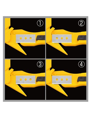 CÚTER SK-10 DE SEGURIDAD CON CUCHILLA OCULTA RECTANGULAR DE 17,8 mm