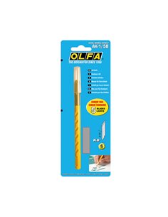 Cutter d'art en forme de crayon « AK-1/5B » (comprend 5 lames de type KB) 2