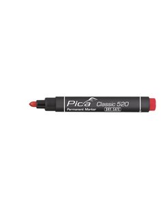 Marcador permanente indelével “Classic 520” com ponta vermelha 2