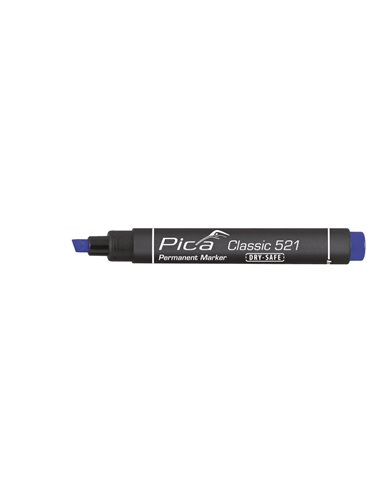 MARCADOR PERMANENTE TIPO PINCEL AZUL