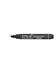 Marcador permanente indeleble “Classic 521” con punta de tipo pincel color negro 2