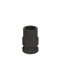 Vaso de impacto hexagonal 1/2" Ø16mm fabricado en acero al cromo molibdeno color negro 2