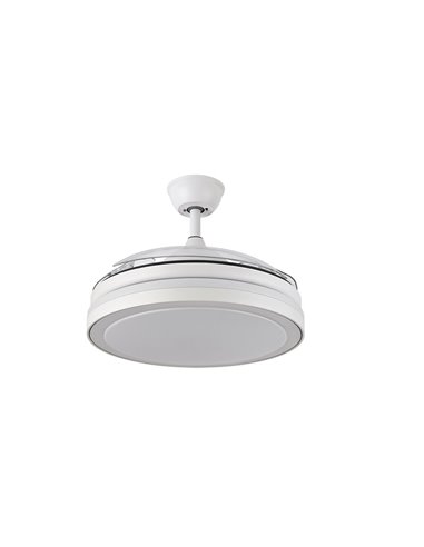 Ventilador de techo de 6 velocidades con iluminación LED (72W 3CCT 6120lm) IP20 color blanco