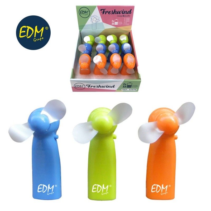 Ventilador a pilas funny colors edm EDM 33978