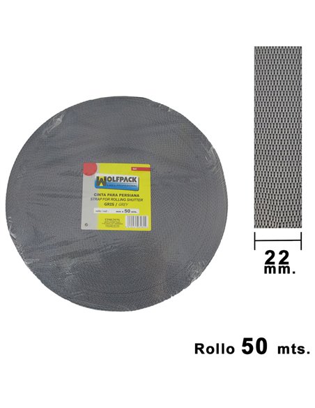 Wolfpack Gray Blind Tape 20 mm. Roll 50 meters