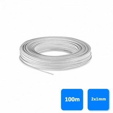 Carrete100m cable paralelo blanco pol(2x1mm)pvc GSC 3902940