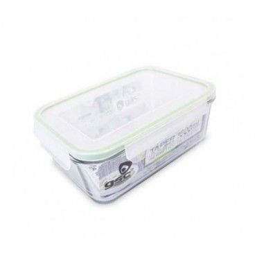 Taper hermetico rectangular glass 1600ml. GSC 2703107