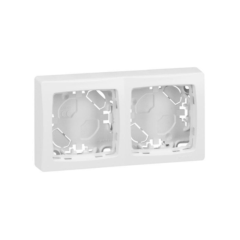 Quadro 2 elementos branco Legrand Oteo 086092
