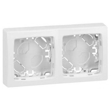 Frame 2-gang white Legrand Oteo