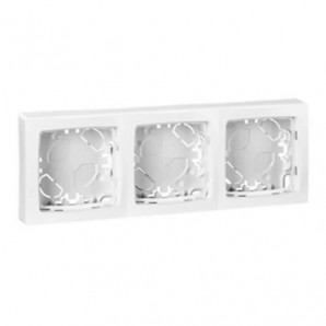 Quadro 3 elementos branco Legrand Oteo 086093