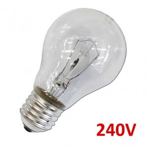 Lampadina a incandescenza standard chiaro 100W E27 240V EDM 35103