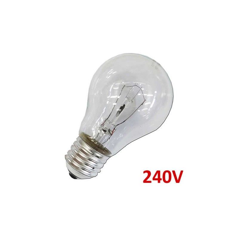 Lampadina a incandescenza standard chiaro 100W E27 240V EDM 35103