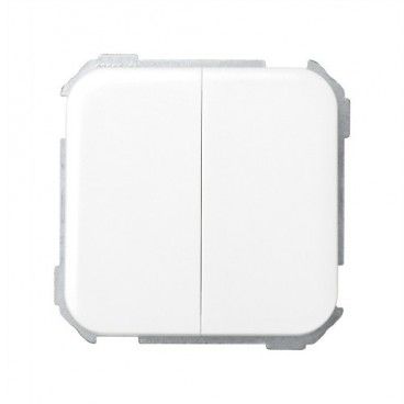 Doble conmutador blanco Simon 31397-30
