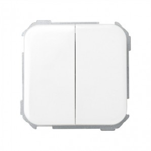 Doble pulsador blanco Simon 31396-30