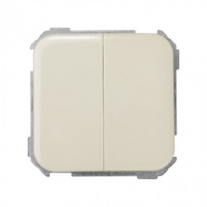 Doble pulsador marfil Simon 31396-31