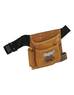 Bolsa de encofrador sencilla fabricada en piel con cinturón