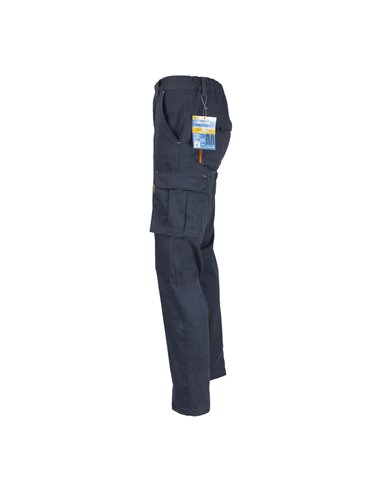 Pantalón de trabajo fabricado en tejido spandex color azul oscuro (Talla 56)