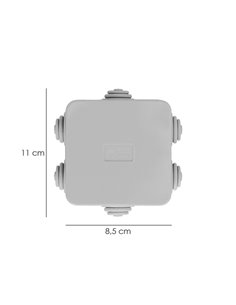 Caja Estanca Superfie Con Clip 80x80x40 Mm 2