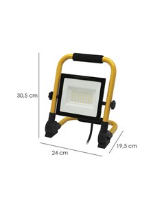 Foco Led Plano 50 Watt. Luz Blanca 4000º K IP 65 4000 Lumenes Con Asa de Transporte, Proyector Led Con Asa, Foco Led Trabajo 2