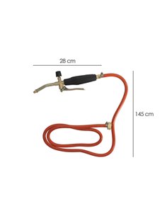Soplete con manguera y 3 boquillas para distintos usos con control de llama 2