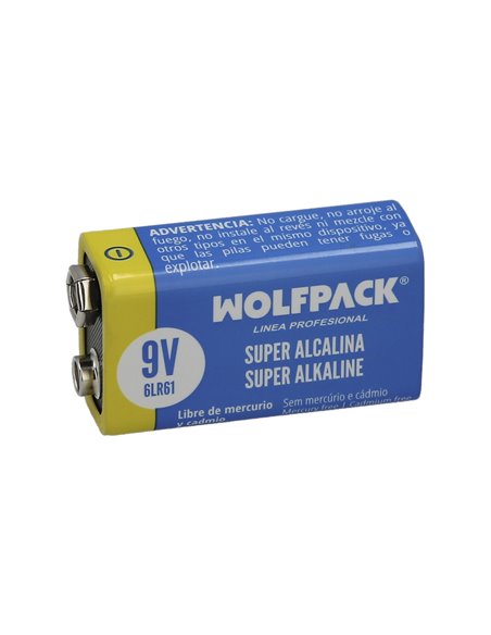 Pila Wolfpack Alcalina 6LR61 (Blister 1 Pieza)