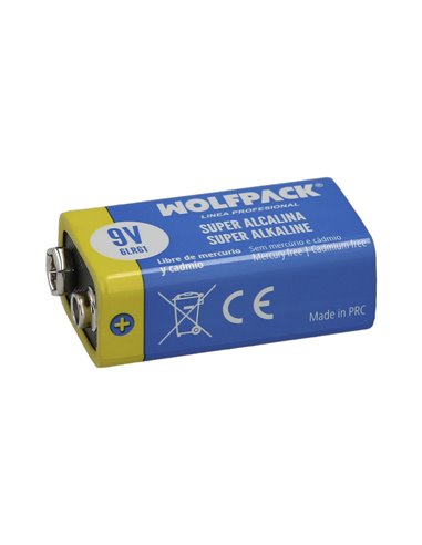 Pila Wolfpack Alcalina 6LR61 (Blister 1 Pieza)