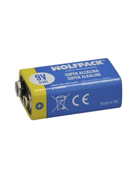 Pila Wolfpack Alcalina 6LR61 (Blister 1 Pieza)