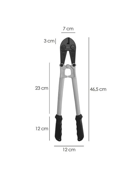 Cortarremaches 450 mm / 18" Hojas de Cromo Vanadio