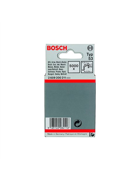 CAJA 5000 GRAPAS 6mm BOSCH