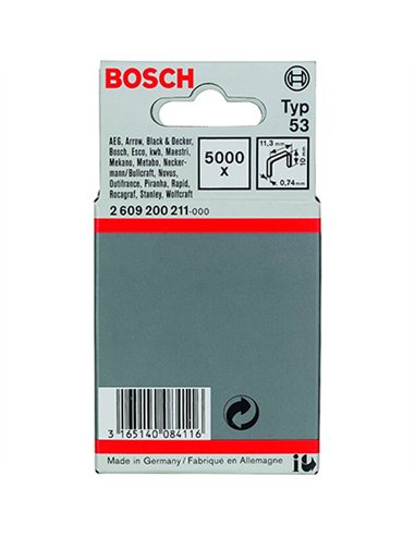 CAJA 5000 GRAPAS 6mm BOSCH