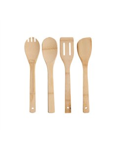 SET 4 UTENSILIOS COCINA 30cm BAMBU 28951 AR