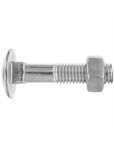 CAJA 50 TORNILLO M8x100mm DIN 603 ZINCADO