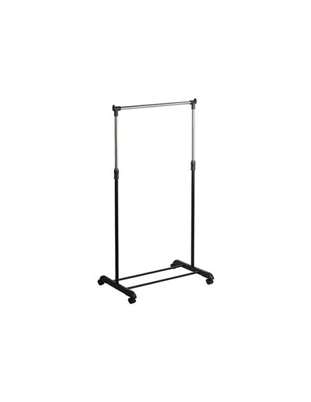 PERCHERO METALICO 1 BARRA RUEDAS 42x78x162cm 78283 KIPIT