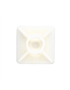 BOLSA 100 BASE BRIDA ADHESIVA BLANCA 27x27mm BBANA27 INDEX