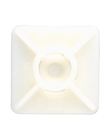 BOLSA 100 BASE BRIDA ADHESIVA BLANCA 27x27mm BBANA27 INDEX