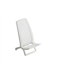 SILLA PLAYA BAJA RESINA BLANCA 600-0021 ALCO