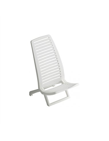 SILLA PLAYA BAJA RESINA BLANCA 600-0021 ALCO