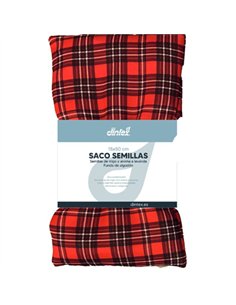 SACO ALMOHADILLA SEMILLAS TARTAN 50x15cm FRIO/CALOR DINTEX 2