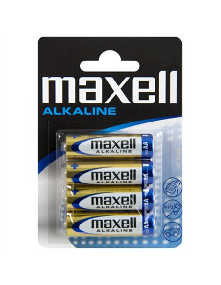 BLISTER 4 PILAS LR6 AA ALKALINA MAXELL