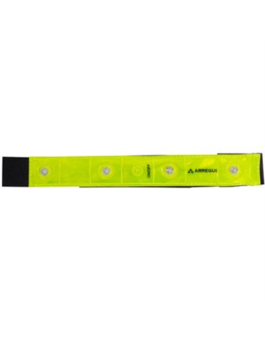 BRAZALETE REFLECTANTE CON LUZ LED 315x55mm ARREGUI